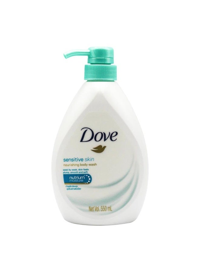 Dove Sensitive Skin Nourishing Body Wash 550 ml - Image 1